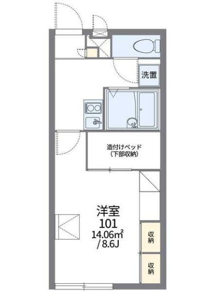 八王子市 叶谷町 西八王子駅 賃貸 物件 家具 家電 設備 不動産 1K アパート 一人暮らし ひとり暮らし